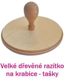 Dřevěné razítko na krabice 1