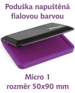 Fialová razítkovací poduška M 1
