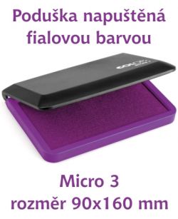 Fialová razítkovací poduška M 3